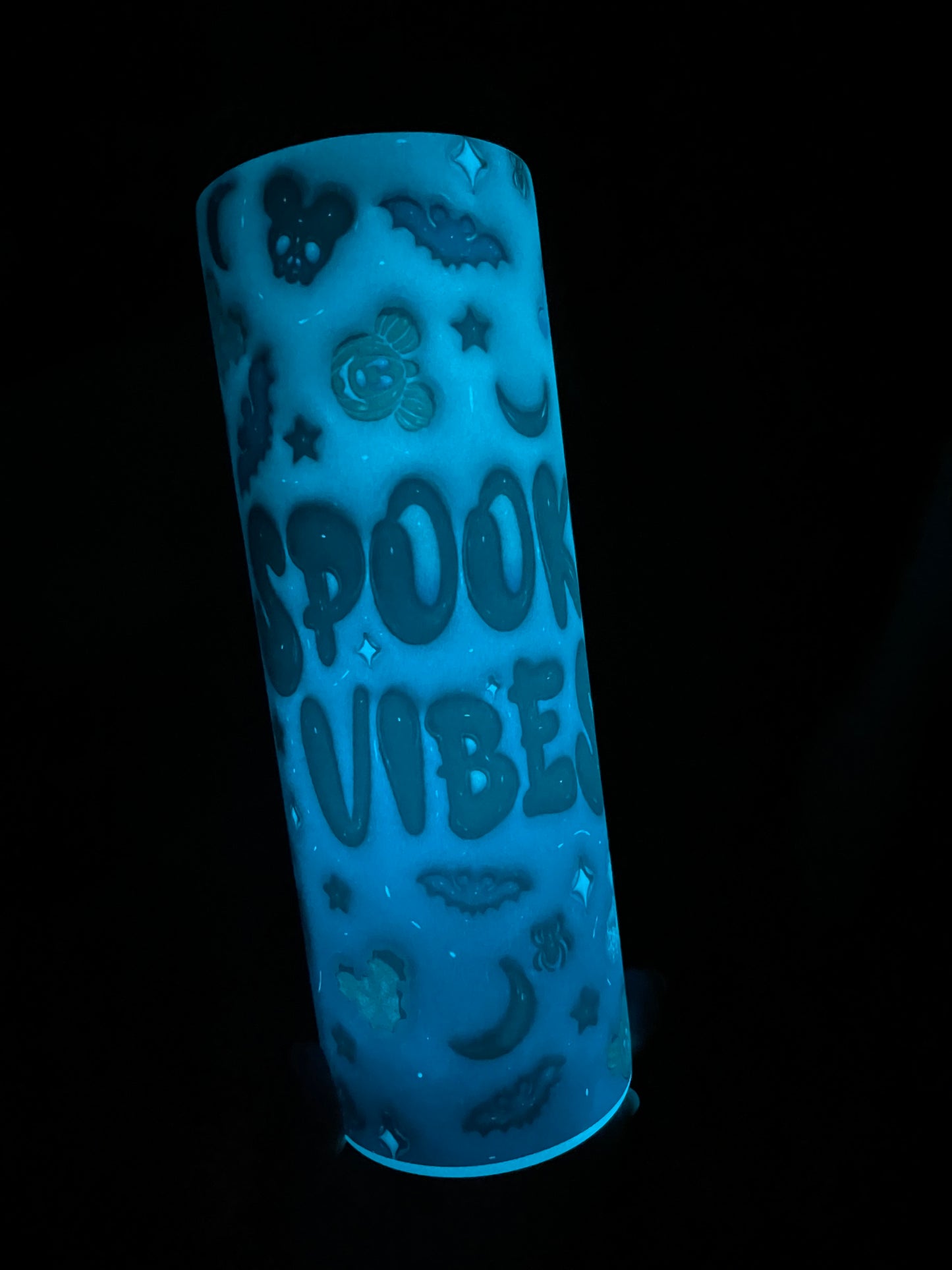 Halloween GLOW-IN-THE-DARK Spooky Vibes Tumbler