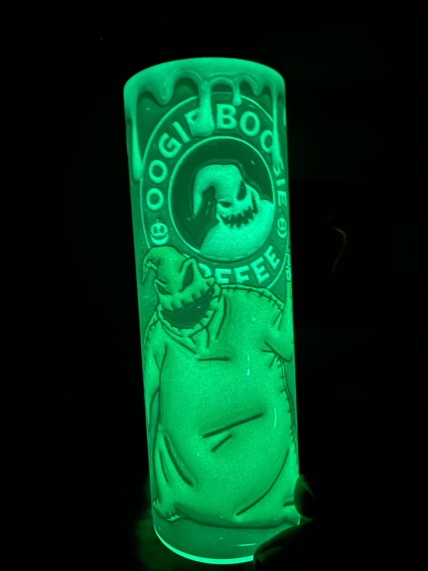 GLOW-IN-THE-DARK Green Monster Tumbler