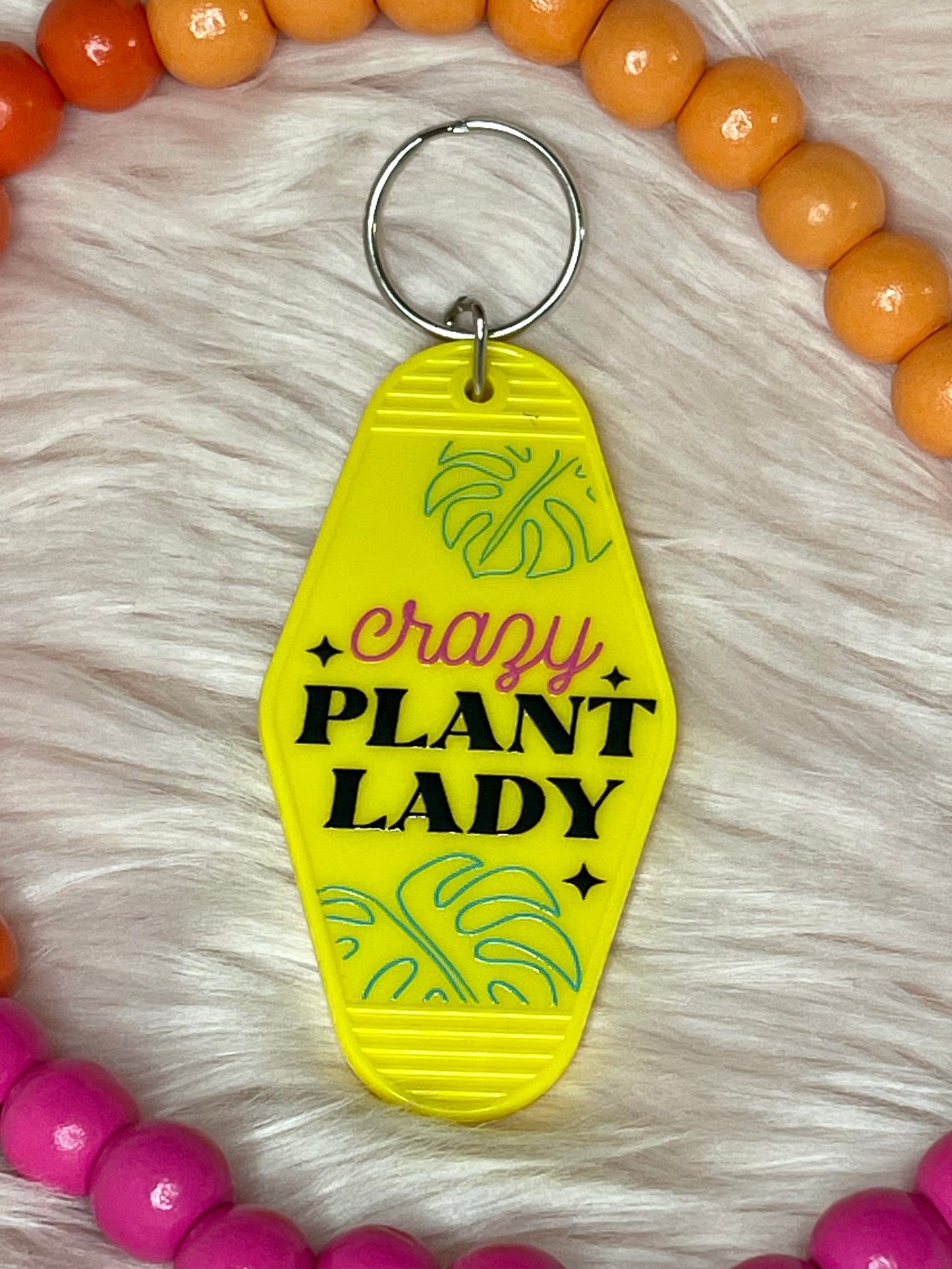 Motel Key Tag - crazy Plant Lady