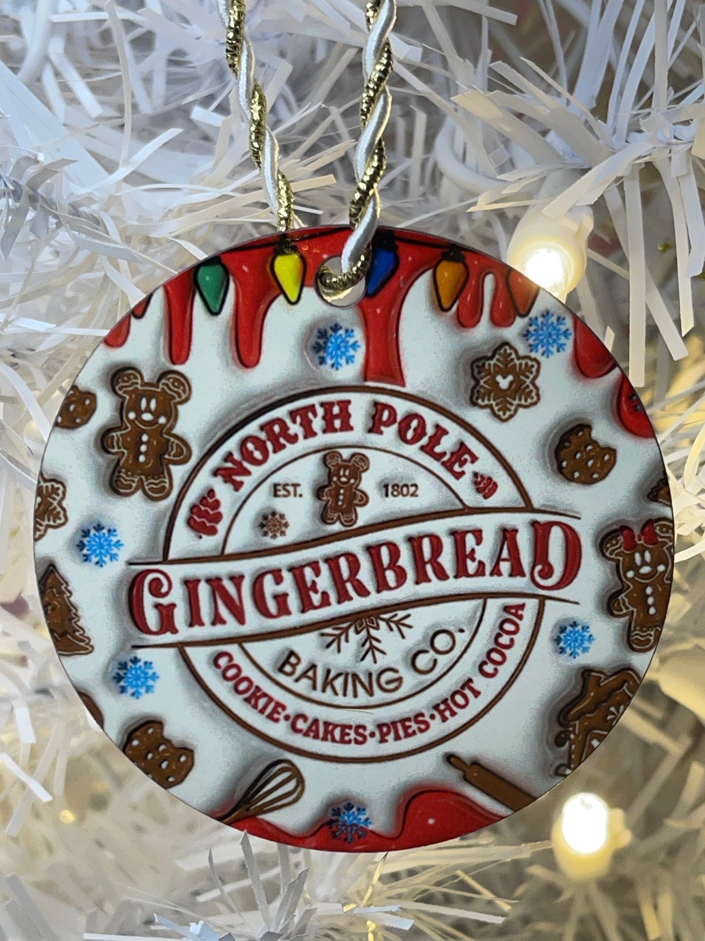 North Pole Gingerbread Ornament