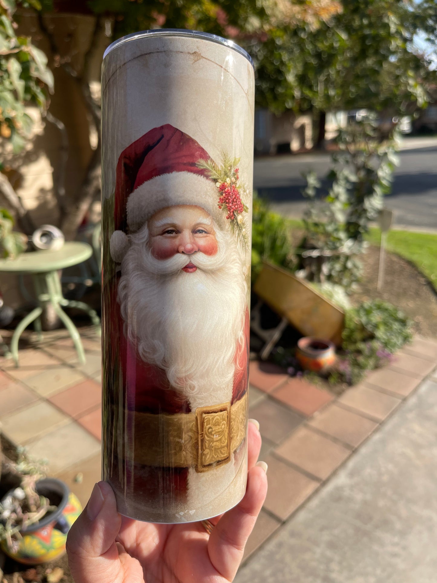 Victorian Santa Tumbler