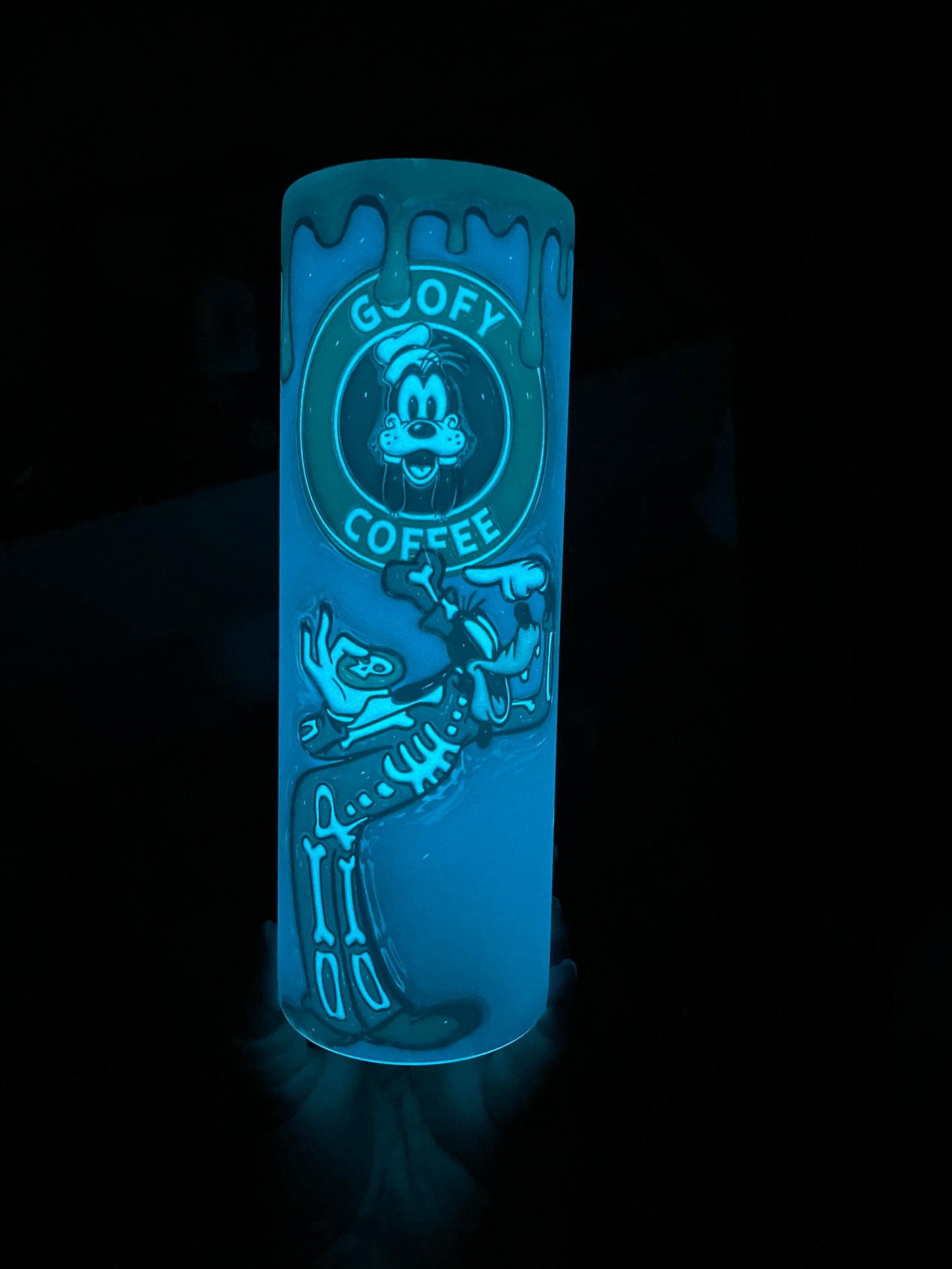 Halloween GLOW-IN-THE-DARK Silly Dog Tumbler