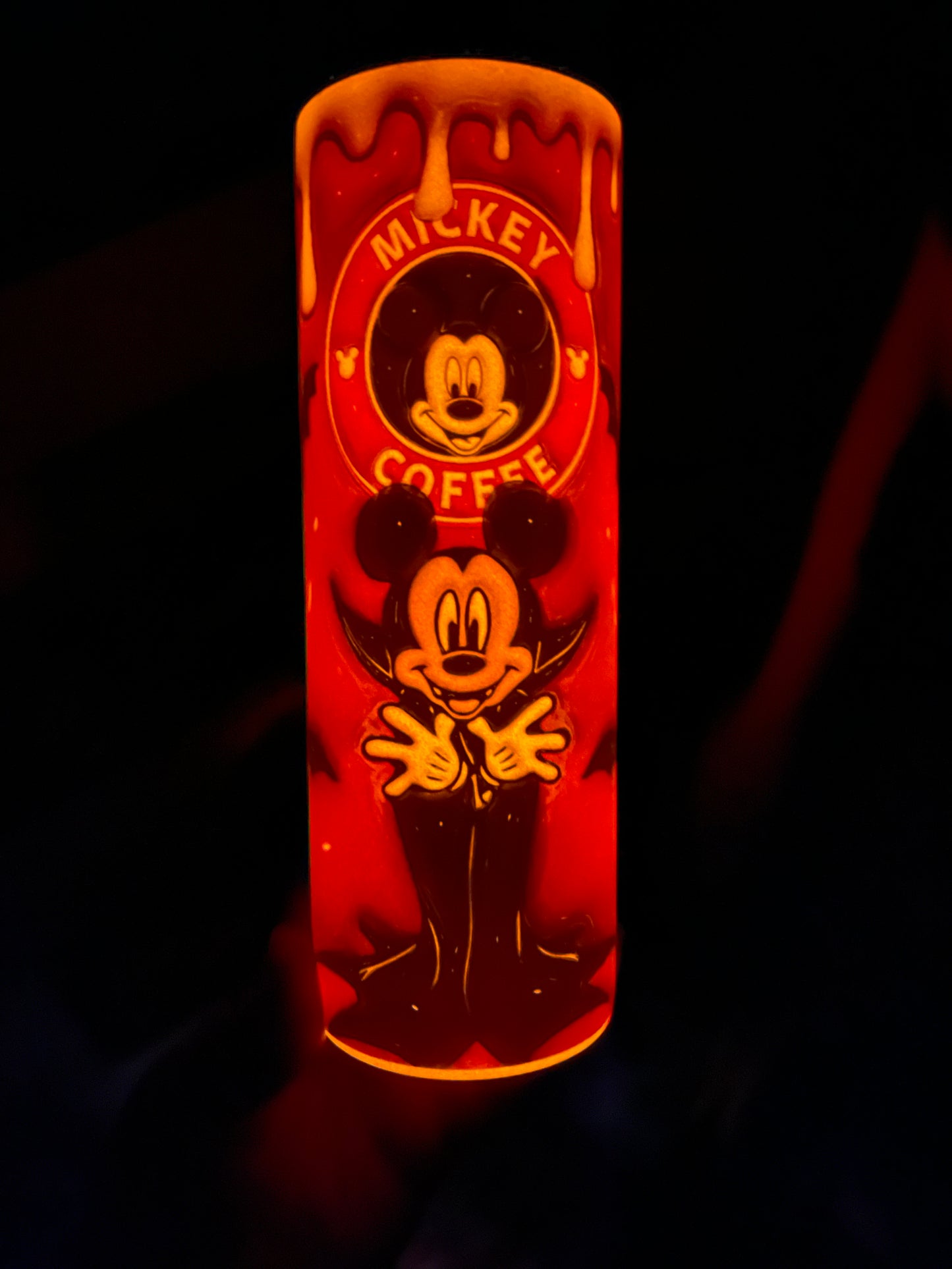 Halloween GLOW-IN-THE-DARK Mouse Tumbler