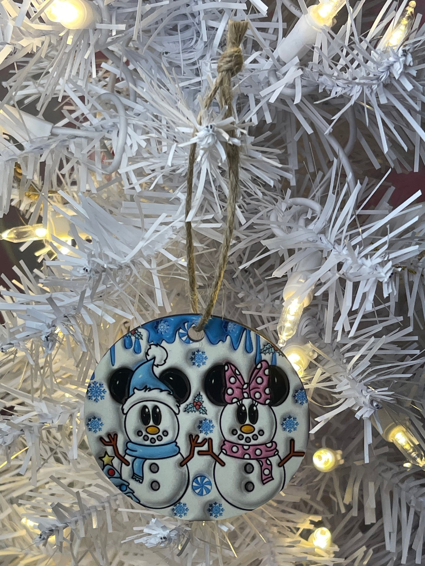 Boy and Girl Mouse Ornament