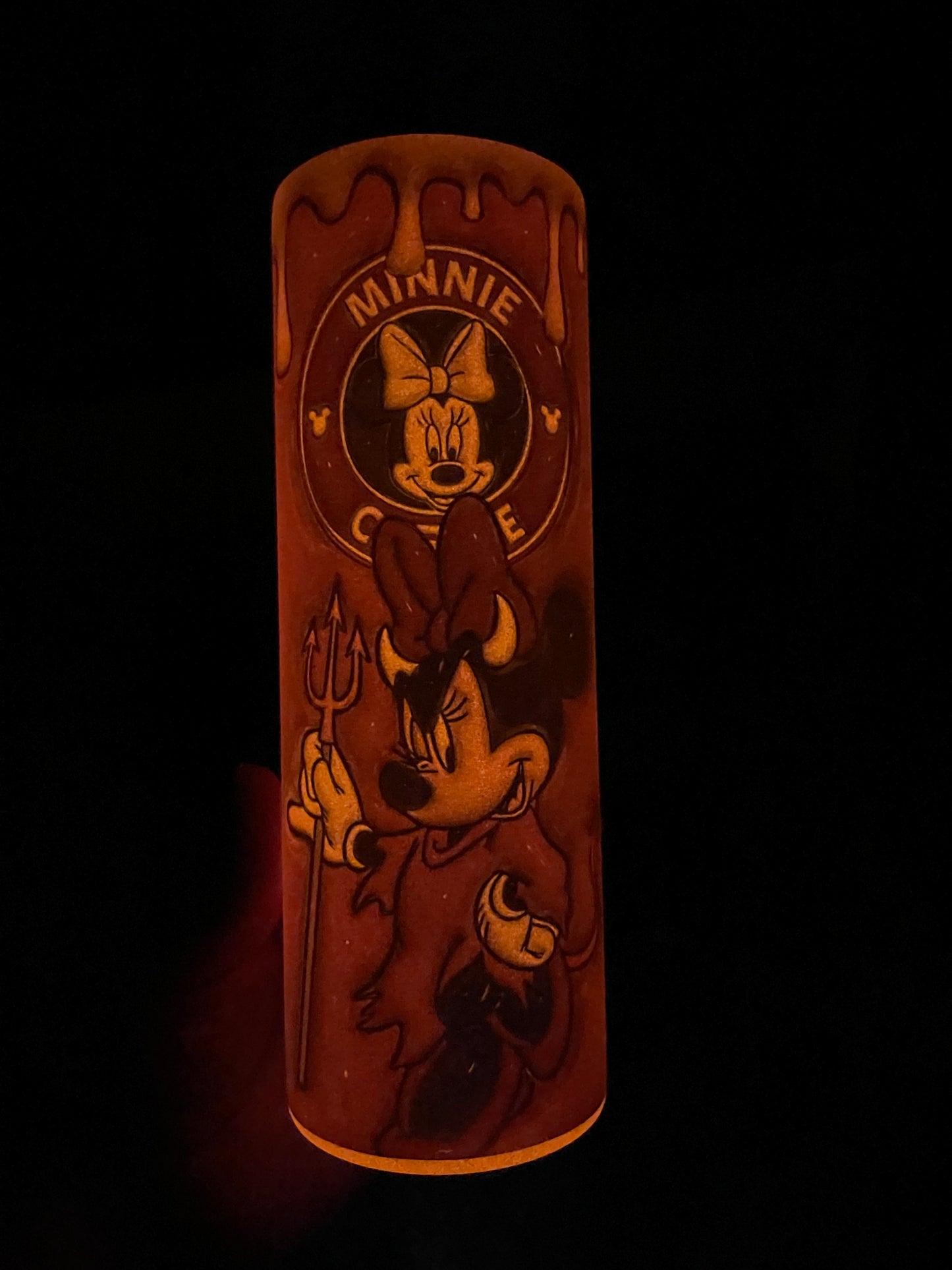 Halloween GLOW-IN-THE-DARK Girl Mouse Tumbler