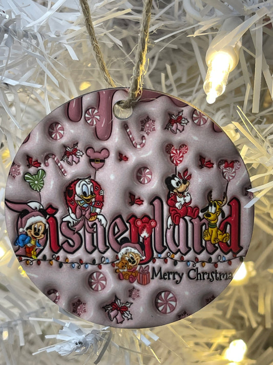 Pink Theme Park Ornament