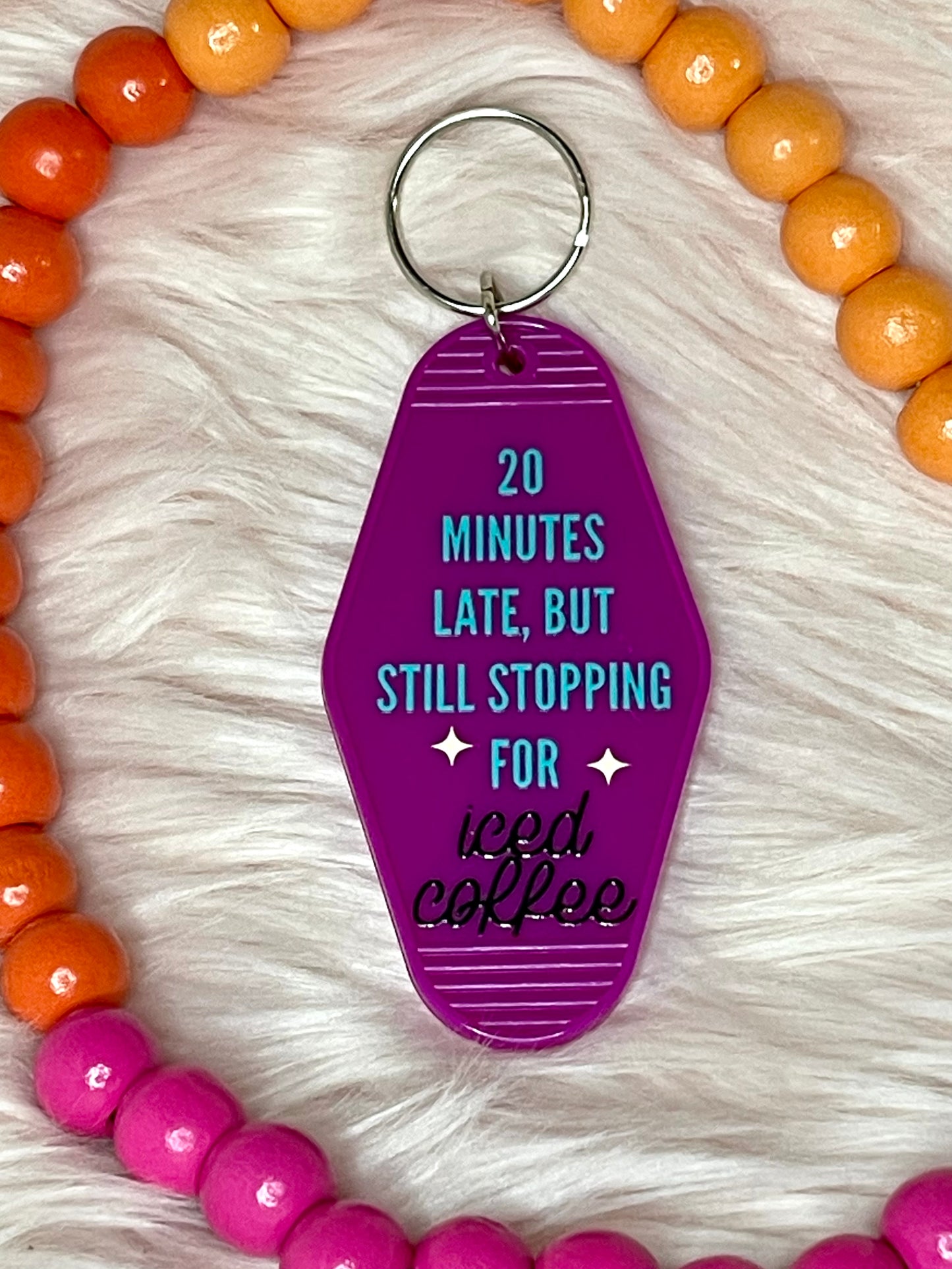 Motel Key Tag - 20 minutes late