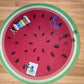 Watermelon Rug Round Mouse Pad