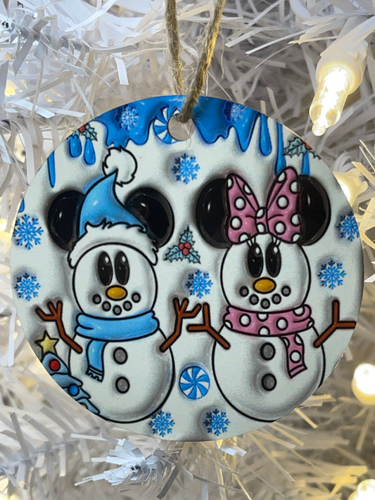 Boy and Girl Mouse Ornament