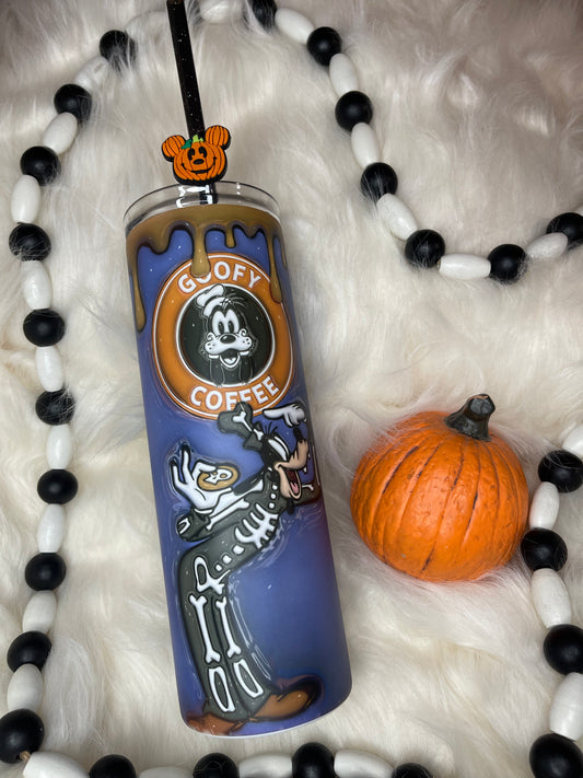 Halloween GLOW-IN-THE-DARK Silly Dog Tumbler