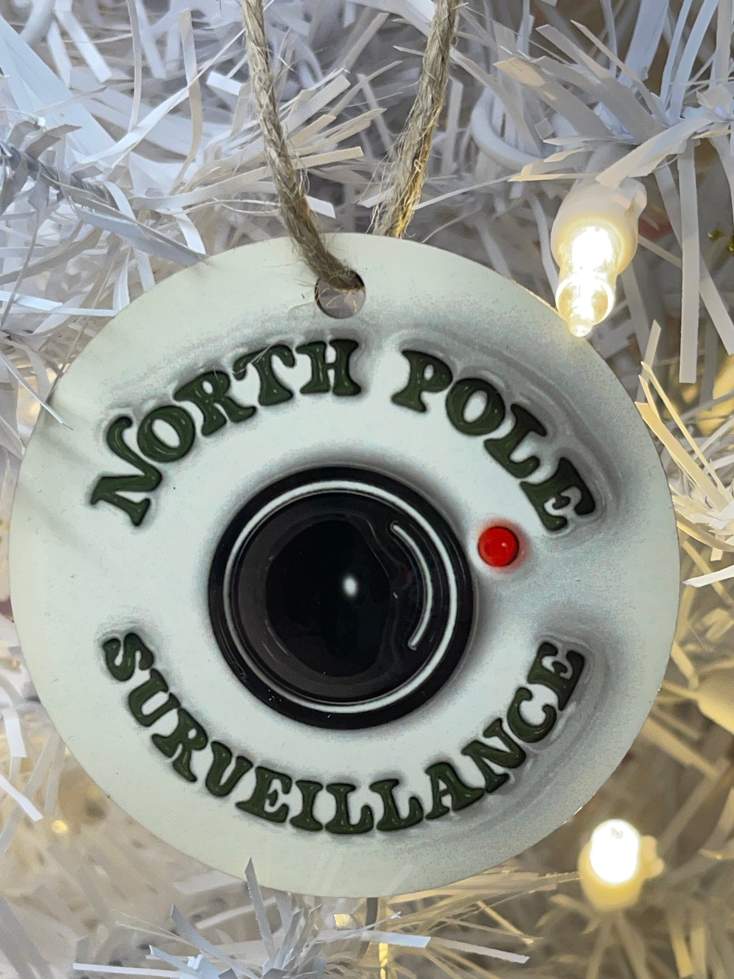 North Pole Surveillance Ornament