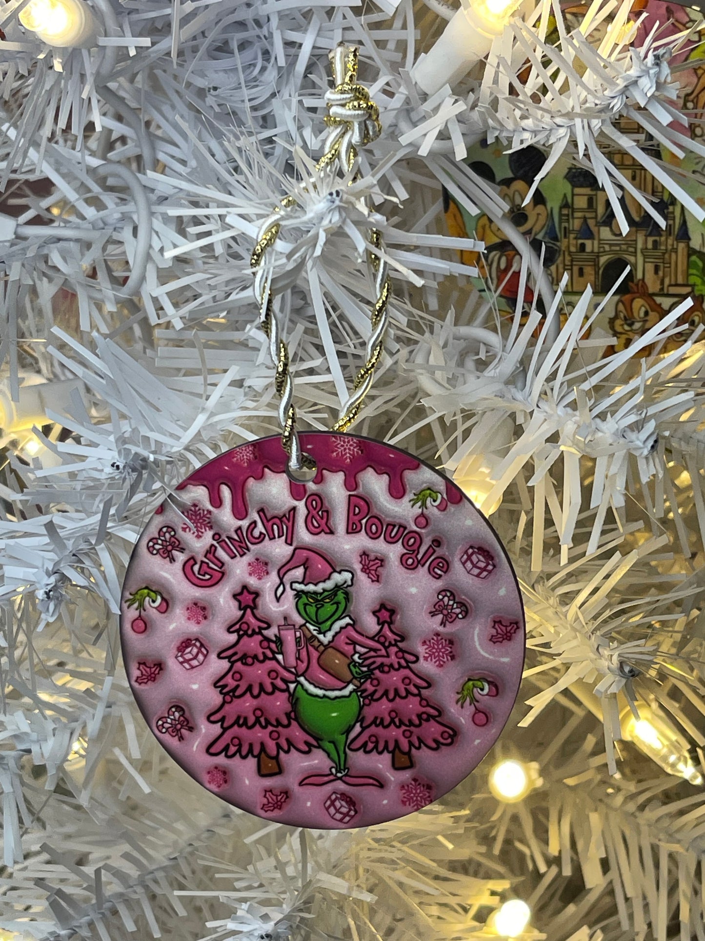 Grinchy & Bougie Ornament