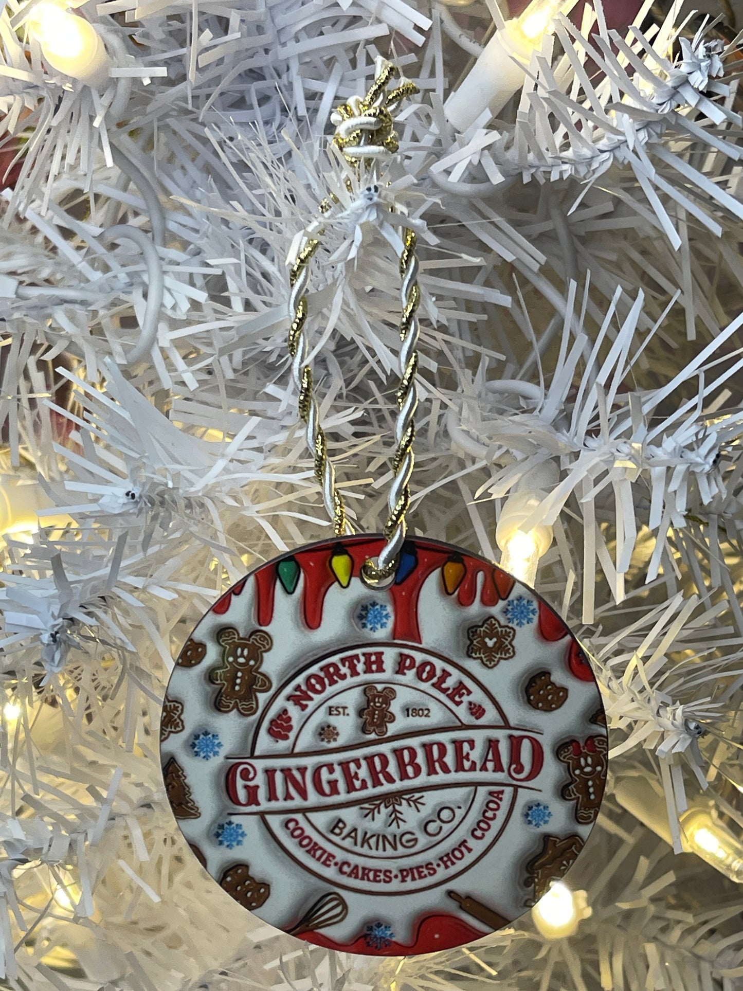 North Pole Gingerbread Ornament