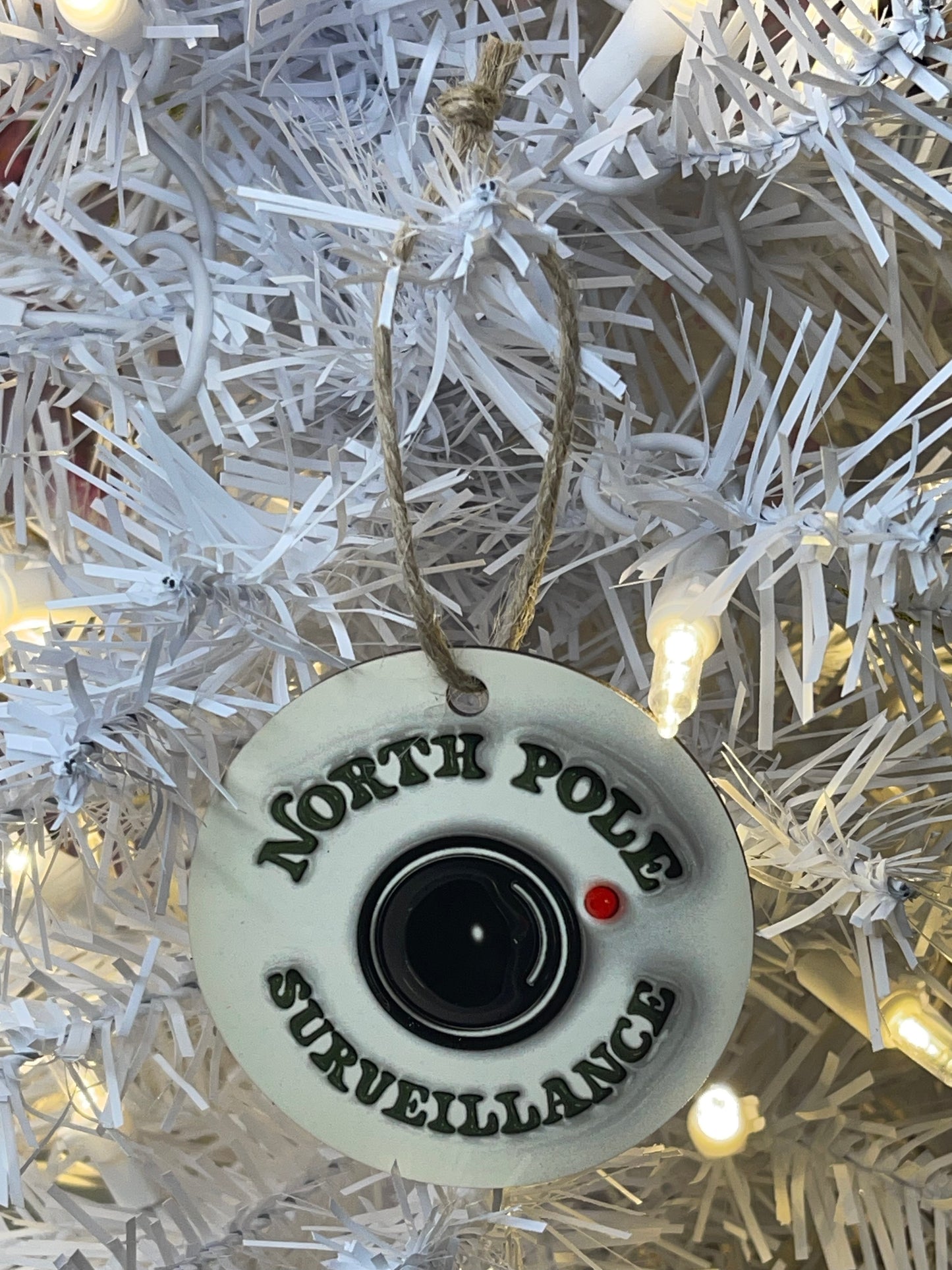 North Pole Surveillance Ornament