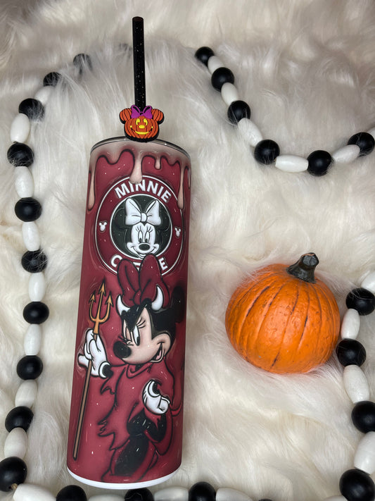 Halloween GLOW-IN-THE-DARK Girl Mouse Tumbler